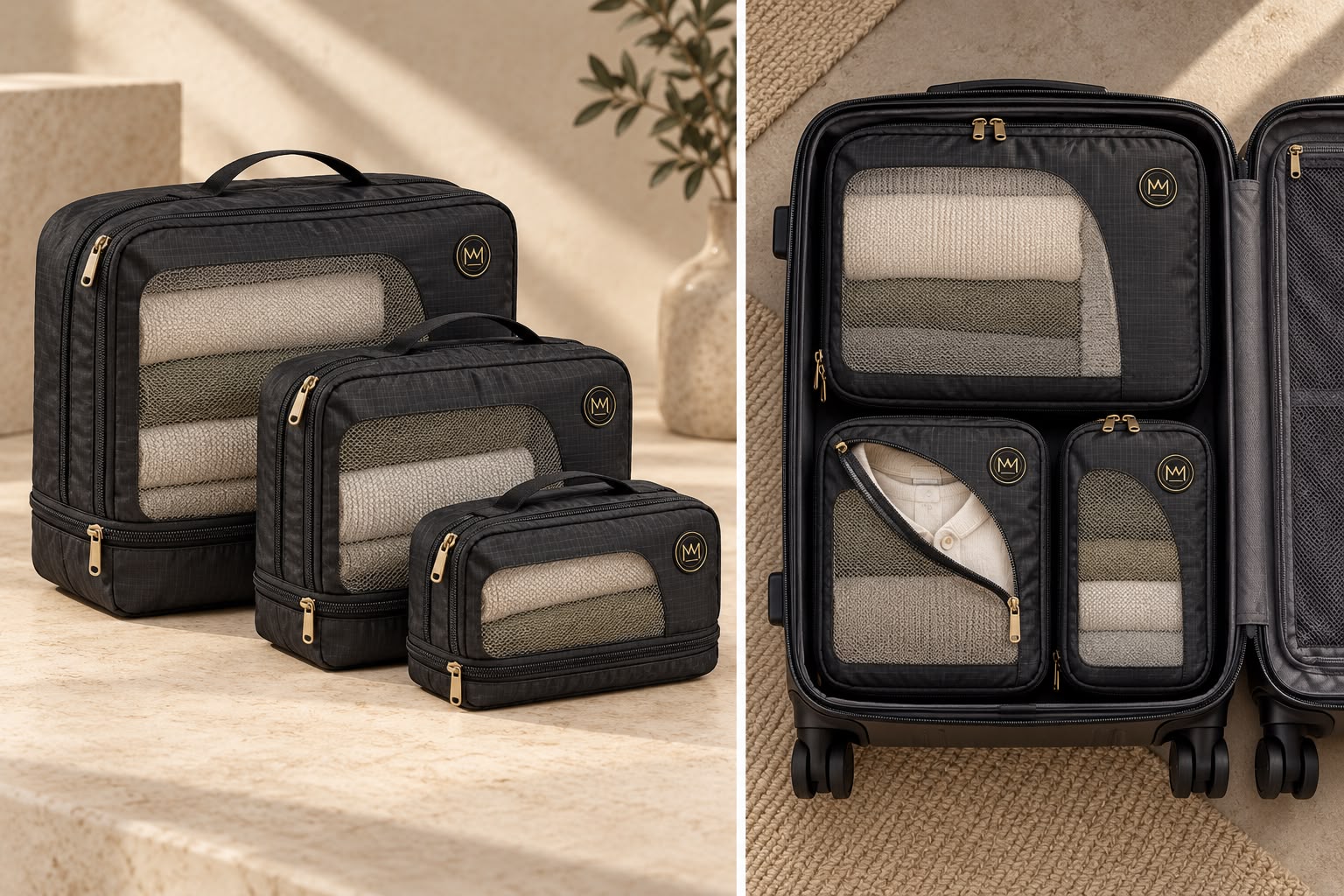 Packing Organisers — concept mockup